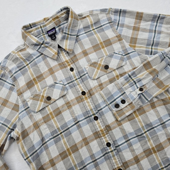 Patagonia Tops - Patagonia Womens Medium Cotton Midweight Fjord Flannel Shirt Plaid Button Up